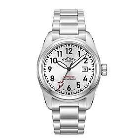 Rotary GB05470/22 Commando Silver Dial Stainless Steel Watch