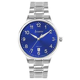 Accurist 73003 Classic Mens Blue Dial Stainless Steel Watch