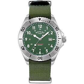 Rotary GS05475/56 Men's Commando Green Dial Green NATO Watch