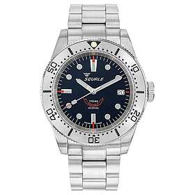 Squale 1545SSBK.AC 1545 Steel Black (40mm) Black Dial Watch