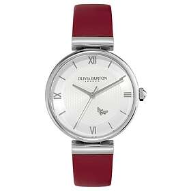 Olivia Burton 24000098 Minima Bee (36mm) Silver Dial Red Watch