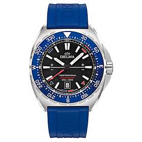 Delma 41501.676.6.048 Oceanmaster Quartz Blue Rubber Strap Watch