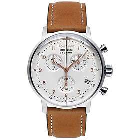 Iron Annie 5096-4 Bauhaus Chrono White Dial Brown Watch