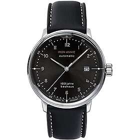 Iron Annie 5056-2 Bauhaus Automatic Black Leather Strap Watch