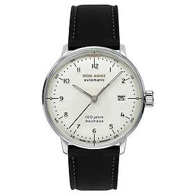 Iron Annie 5056-1 Bauhaus Automatic Black Leather Strap Watch