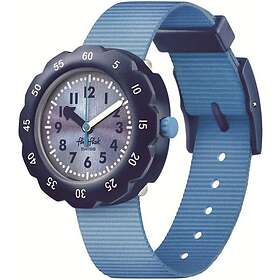 Flik Flak FPSP060 SHADES OF BLUE Blue Dial Blue Fabric Watch
