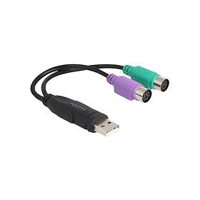 DeLock USB-adapter USB till PS/2 17 cm