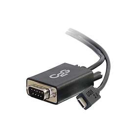 C2G USB 2.0 USB C to DB9 Serial RS232 Adapter Cable Black USB seriell kabel DB-9