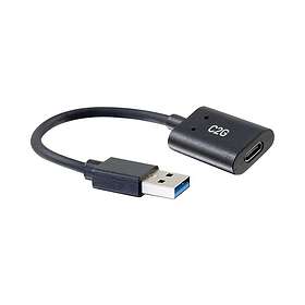 C2G USB C to USB Adapter SuperSpeed USB Adapter 5Gbps F/M USB typ C-adapter 24 pin USB-C till USB typ A 15,2 cm