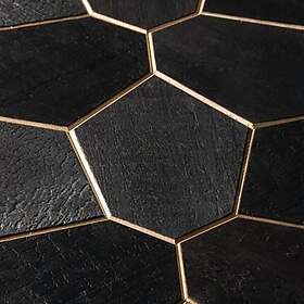 Emotionwood Väggpanel Hexagon Abachi Yakisugi yakisugi