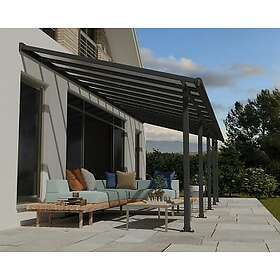 Canopia by Palram Altantak Olympia OLYMPIA PATIO COVER 3X8.51 GREY CLEAR 704355