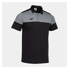 Joma Crew V Short Sleeve Polo Svart,Grå 3XL Man