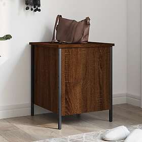 vidaXL Förvaringsbänk brun ek 40x42.5x50 cm konstruerat trä 839012