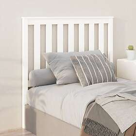 vidaXL Sengegavl vit 106x6x101 cm massiv furu 818506