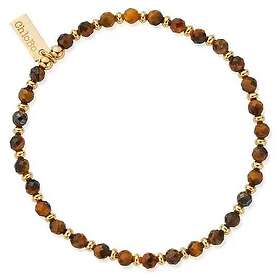 ChloBo GBTEMDM MAN Gold Plated Tiger Eye Mini Disc Bracelet Jewellery