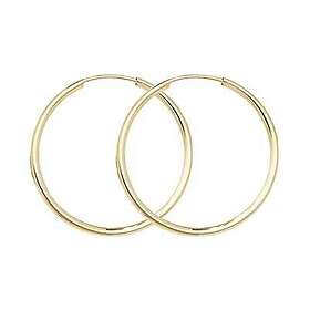 James Moore TH ES114 9ct Yellow Gold Women's 22MM Sleepers Jewellery