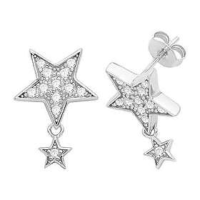 James Moore TH G51288 Silver Star Stud Earrings Jewellery