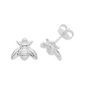 James Moore TH G51285 Silver Rhodium Plated Bee Stud Jewellery