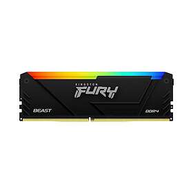 Kingston FURY Beast RGB 8GB DDR4 RAM 3200MHz DIMM 288-pin Icke ECC CL16 (KF432C16BB2A/8)