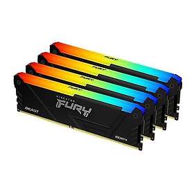 Kingston FURY Beast RGB 16Go DDR4 RAM 3200MHz DIMM 288-pin Icke ECC CL16 (KF432C