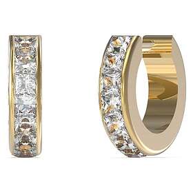 Guess UBE03134JWYGT/U Gold Plated 11mm Square Crystal Huggie Jewellery