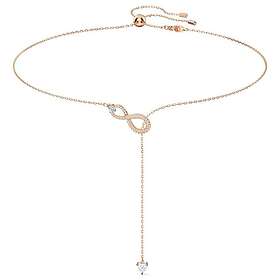 Swarovski 5521346 Infinity Y-Necklace White Rose Gold Jewellery