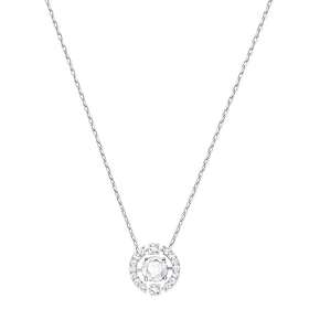 Swarovski 5286137 Sparkling Dance Round Necklace Rhodium Jewellery