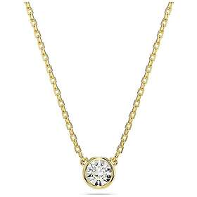 Swarovski 5684511 Imber pendant, Round cut, White, Gold-tone Jewellery