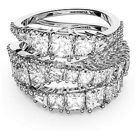 Swarovski 5584654 Twist Wrap Ring Rhodium Plated White Jewellery