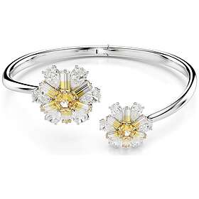 Swarovski 5679937 Idyllia Bangle, Flower, Yellow, Rhodium Jewellery
