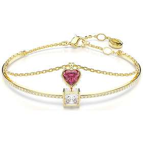 Swarovski 5683835 Stilla bangle, Heart, Red, Gold-tone Jewellery