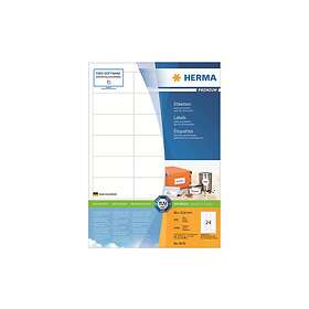 Herma Premium laminerade etiketter matt 2400 etikett (er) 66 x 33,8 mm
