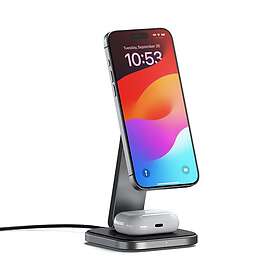 Satechi Qi2 2-in-1 Foldable Wireless Charging Stand