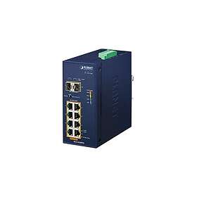 Planet IGS-1020PTF Industrial 8-Port 10/100/1000T 802.3at PoE 2-Port 100/1000X S