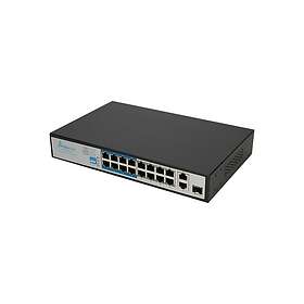 Extralink VIRTUS v3 switch 16 ports unmanaged rack-mountable