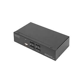 Digitus DS-12880 KVM audio USB switch 4 ports