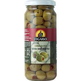 Figaro Gröna Oliver Paprika 340g