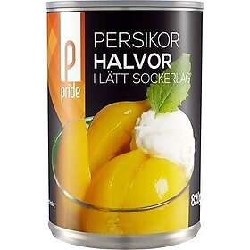 Pride Persikohalvor i Lätt Sockerlag 820g