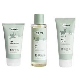 Derma Baby Shampoo/Bade Oljekrem Gaveeske (150ml, 100ml)