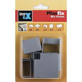 Plasfix 3630-7G Skarv- och hörnbit till , aluminiumfärgad, 35 x 16 m