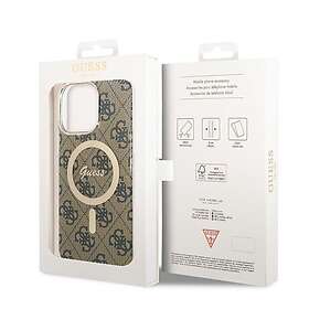 Guess iPhone 15 Pro Max Skal 4G Pattern MagSafe Brun