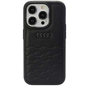 Audi iPhone 15 Pro Skal GT Synthetic Leather Svart