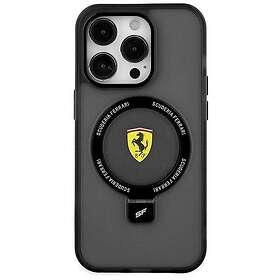 Ferrari iPhone 15 Skal Ring Stand MagSafe Svart