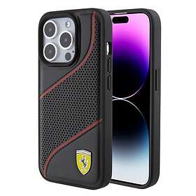 Ferrari iPhone 15 Pro Skal Perforerad Svart