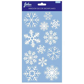 Fönsterdekoration Snöflingor 24st
