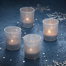 Silverglitter Ljusbehållare