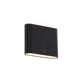 Qazqa Moderne utendørs vegglampe sort 11.5 cm inkl. LED IP65 Batt