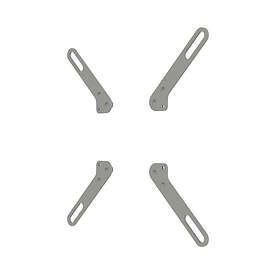 SMS L-adapter 200x100 200x200, silver