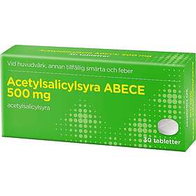 ABECE Acetylsalicylsyra Tablett 500mg Blister, 30tabletter