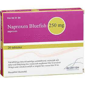 Naproxen OTC Bluefish 250mg 20tabletter